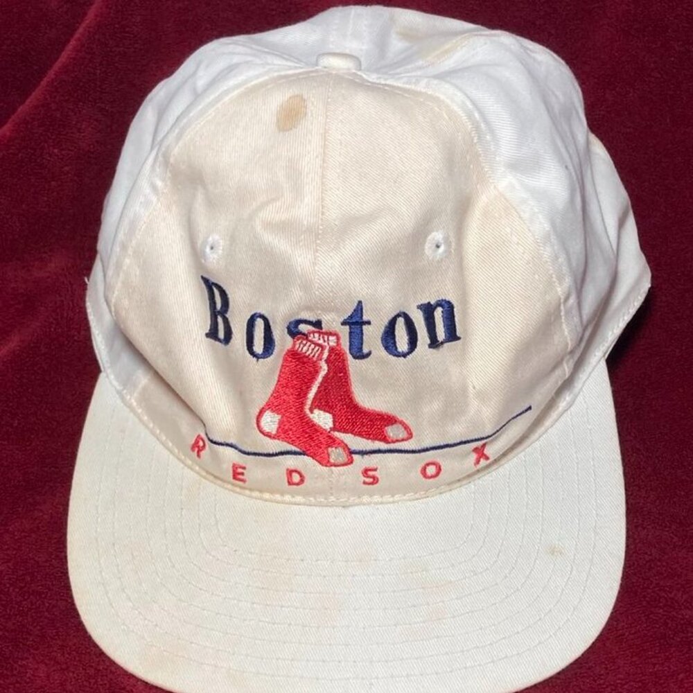 Boston Red Sox Brand Twins Strapback Adjustable Snapback Hat Cap MLB White